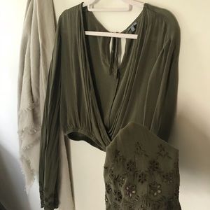 Long-sleeve Charlotte Russe Boho top